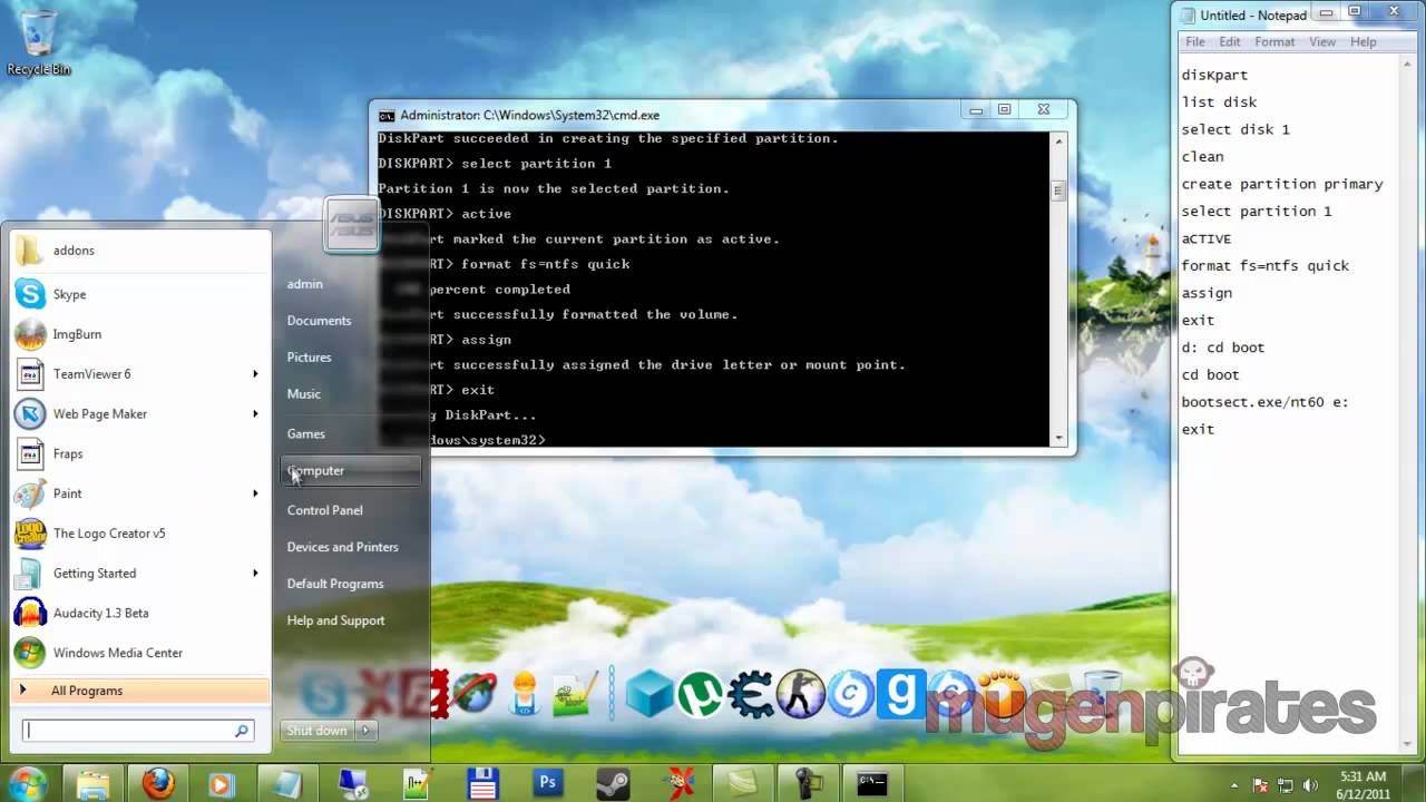 Free windows 7 bootable usb